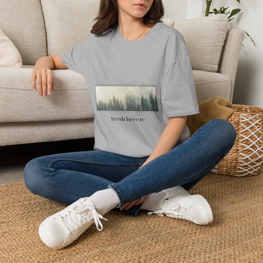 Forest Mist T-Shirt — "fresh breeze" Nature Graphic Tee