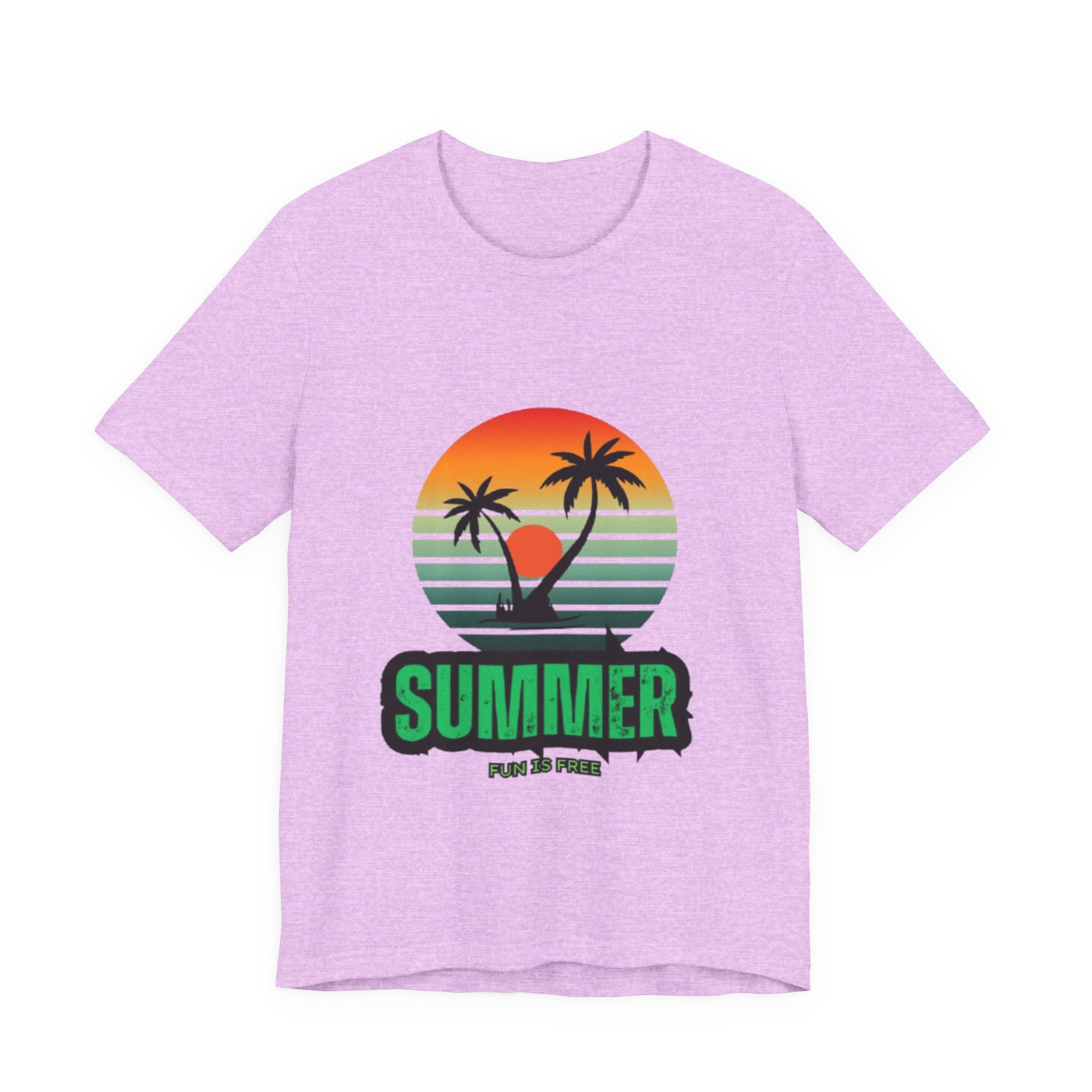Summer Palm Tee — Retro Sunset Beach T-Shirt