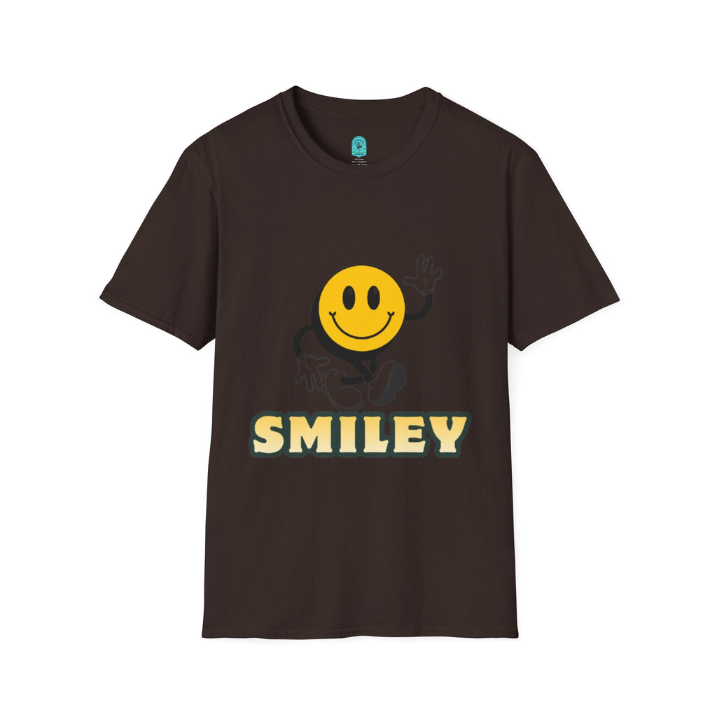 Smiley Waving T‑Shirt — Retro Happy Face Graphic Tee
