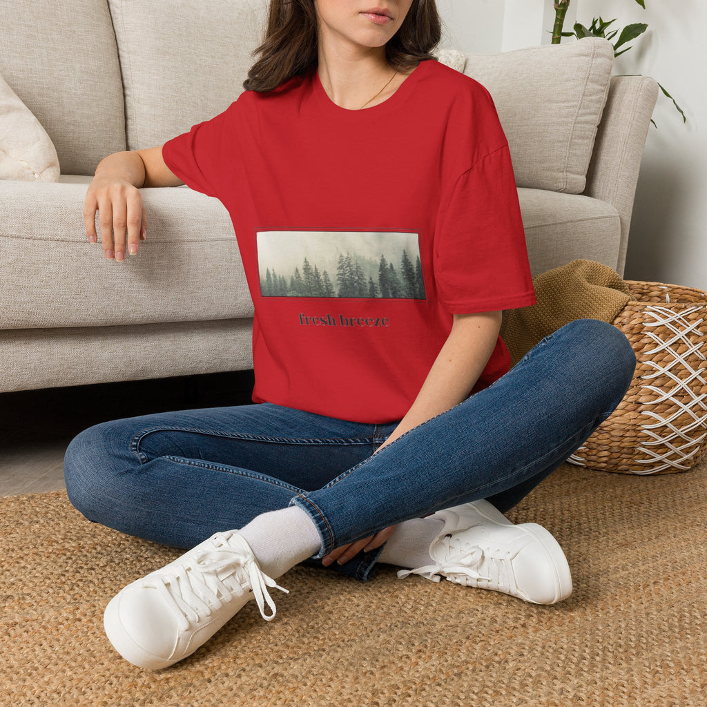 Forest Mist T-Shirt — "fresh breeze" Nature Graphic Tee
