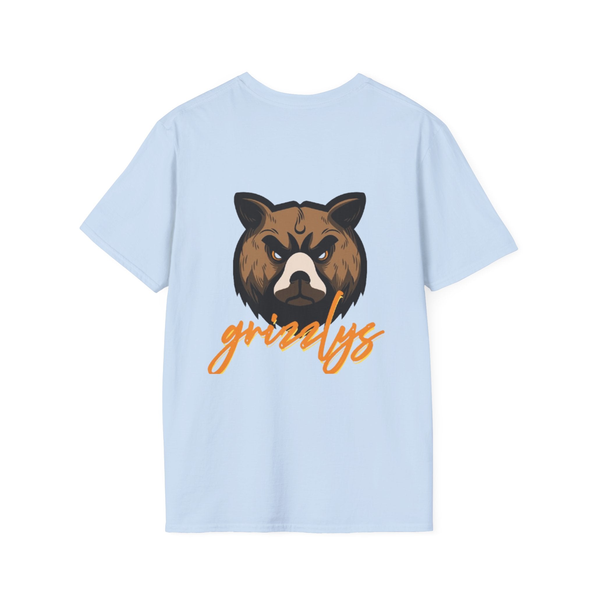 Bear Face Graphic T-Shirt — 'grizzly' Script Outdoor & Rustic Tee