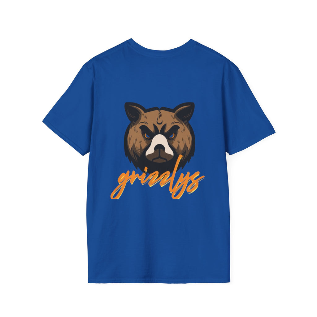 Bear Face Graphic T-Shirt — 'grizzly' Script Outdoor & Rustic Tee