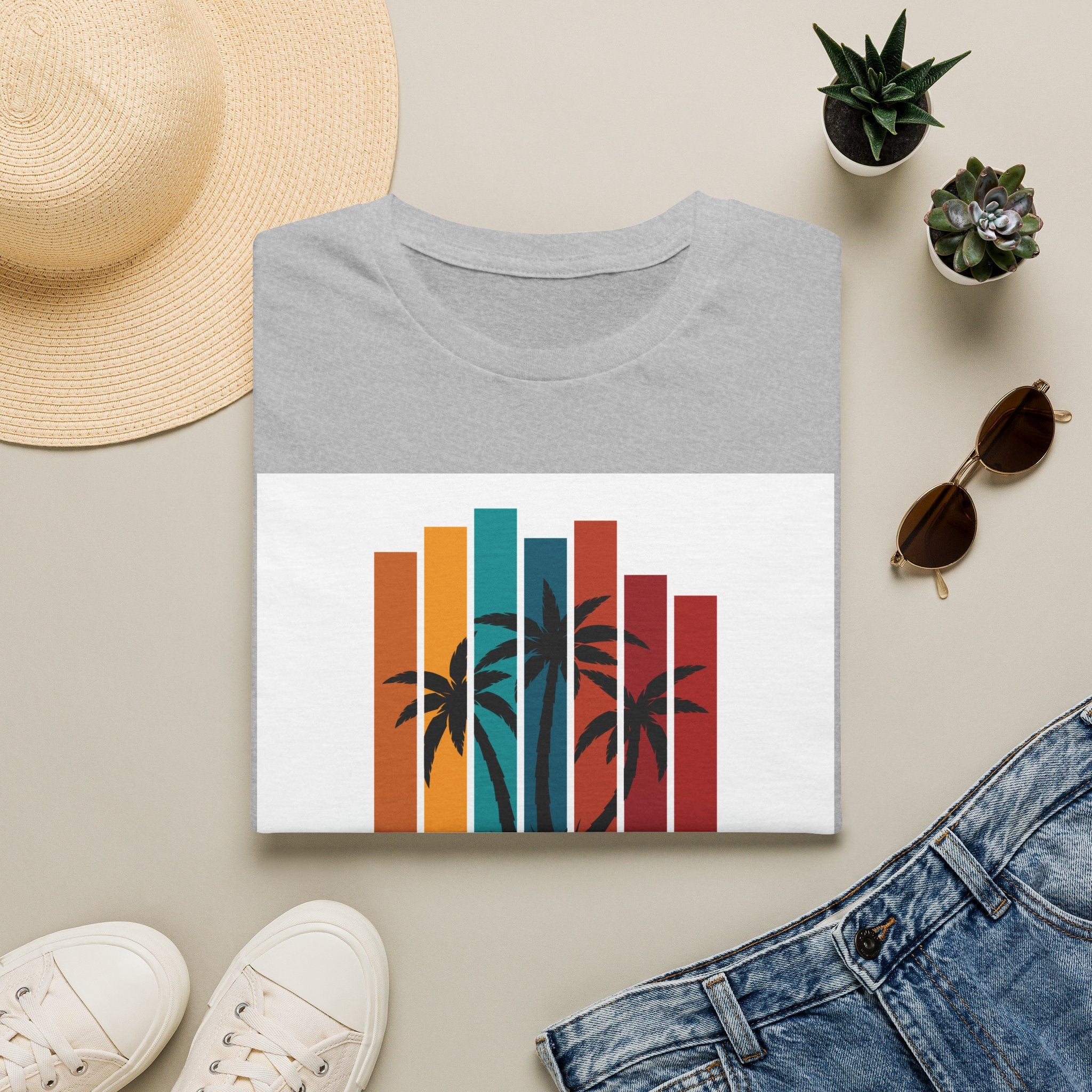 Retro Palm Beach T-Shirt